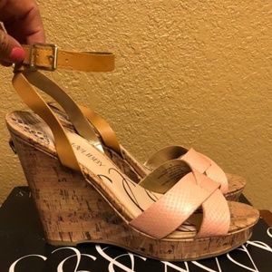 Sam & Libby Light Pink Wedges